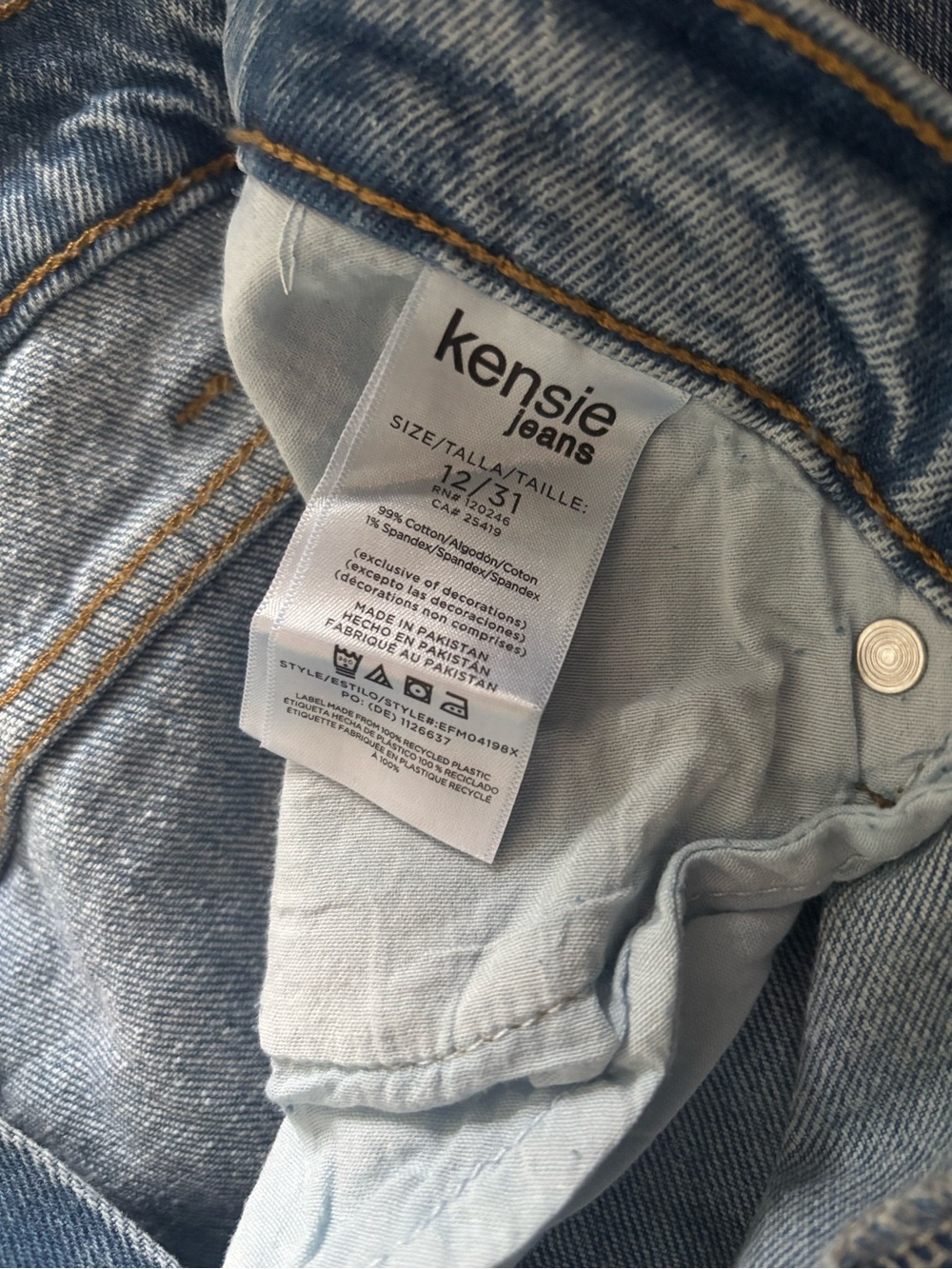 NWT- Kensie High Rise Barrel Jeans - Picture 4 of 5